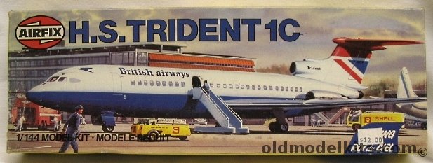 Airfix 1/144 H.S. Trident 1C British Airways 'Sky King' Issue, 03174-9 plastic model kit